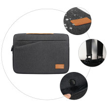 Taška na notebook OUNONA pre 20-palcový notebook, polyester, tmavosivá