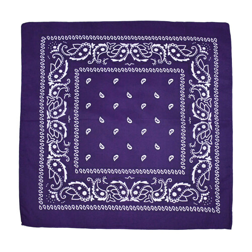 Bandana Cowboy de Poliéster 22x22 Polegadas 16 Cores