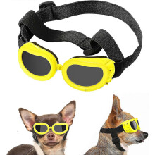 Small Dog Sunglasses Uv Protection Goggles Eye Wear Protection With Adjustable Strap Water