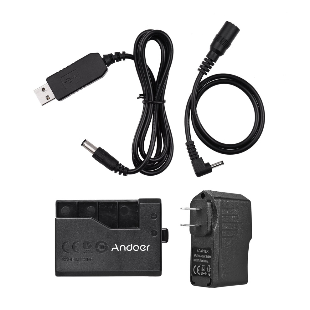 Andoer Ack-E10 Dummy Battery Dc Coupler For Canon Eos 9450273240299