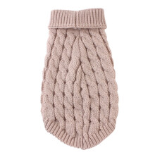 Pull à col roulé tricoté pour chien avec sequins