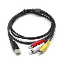 RCA Male to USB Female AV Adapter Cable 1 piece