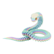 Serpent articulé imprimé en 3D, modèle animal (1 ou 2 pièces)