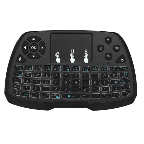 Tastiera wireless a 2,4 GHz con touchpad e mouse