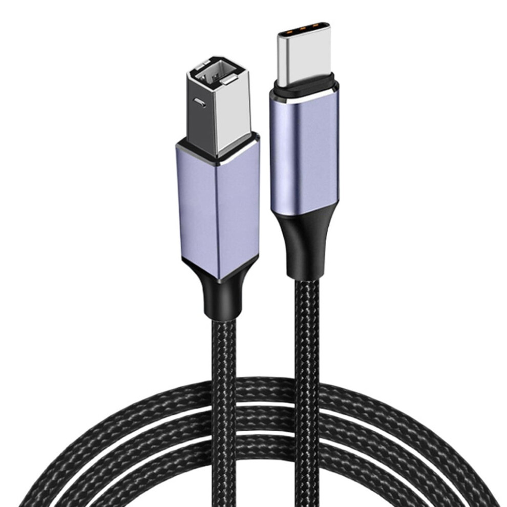 Usb-C 2.0 To Usb-B Printer Cable, Nylon Braided, 50Cm 9450273242576
