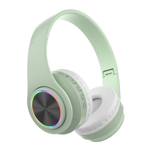 Ασύρματα ακουστικά Bluetooth Avtoify Over Ear με φως RGB και μικρόφωνο, πτυσσόμενα ακουστικά 1