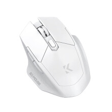 Trådløs Bluetooth Dual-Mode Mus 1600 DPI Hvid