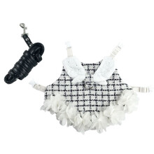Conjunto de coleira e guia para coelho e furão – Algodão, ajustável
