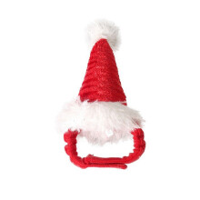 Mini kerstmutsje voor kleine huisdieren en knutselwerkjes – pluche katoen,