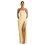Strapless Bridesmaid Dresses Elegant Ruffle Slit-light yellow L 1