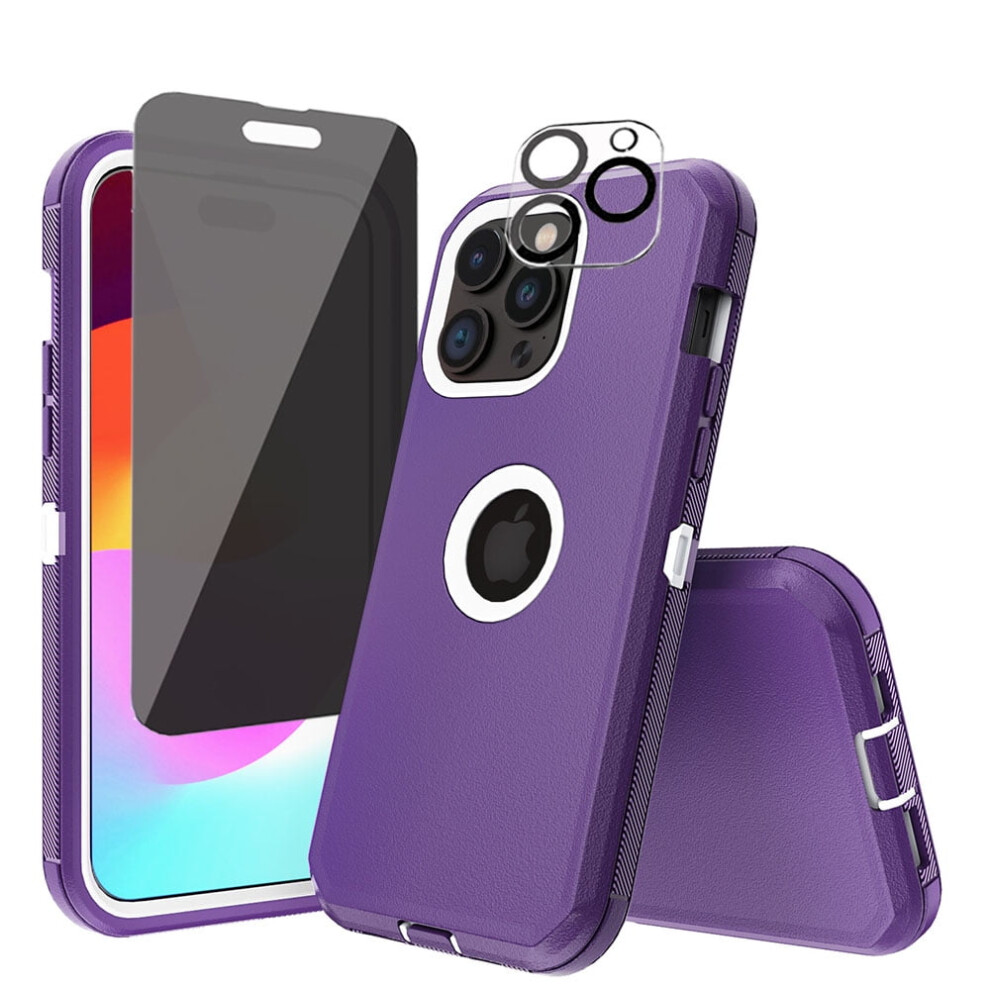Iphone 15 Plus Case With Privacy Screen And Lens Protector, 9329345495601