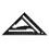 7inch Multiple Functional Aluminum Triangle Ruler For-Black 1