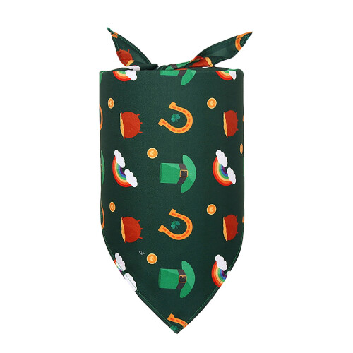 St. Patricks dag hundebandana – polyester trekantskjerf
