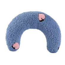 Coussin douillet pour chat – Lit rond en coton perlé doux, 24 x 20 x