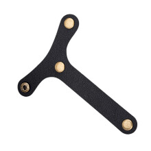 Premium Soft PU Luggage Securing Strap For Business And-Black