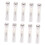 10Pcs Document Clamps File Clips Resin And-Transparent white 1