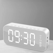 Xqxayjr Bluetooth-Lautsprecher mit Wecker und Spiegel