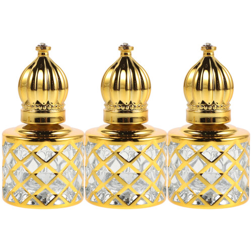 3Pièces Bouteilles Roll-on Verre Rechargeables Voyage