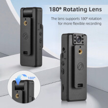 4K roterbart WiFi-kroppskamera med nattsyn og 2500 mAh
