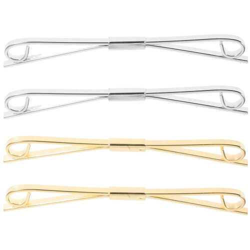 4Pièces Clips Métalliques Multicolores Pour Maintien De Cols Et Pulls
