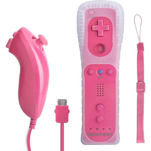 Mando a distancia Wii con Motion Plus rosa