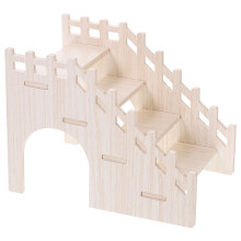 Houten trapje voor kleine huisdieren zoals hamsters, cavia's en vogels.