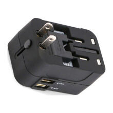 Universal-Reiseadapter mit zwei USB-Anschlüssen