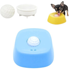 Slow Feeder Dog Bowls for Liquid Treat Anti-Slip Bone Broth Dog Lick Bowl Spillproof Dish with Entertained Ball-in Dog Licking Toy