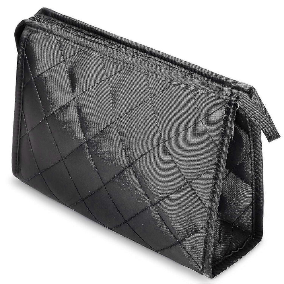 Travel Makeup Bag Cosmetic Organizer Case Black