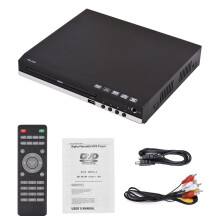 Lecteur DVD OWSOO HD-229 avec télécommande et sortie AV HD