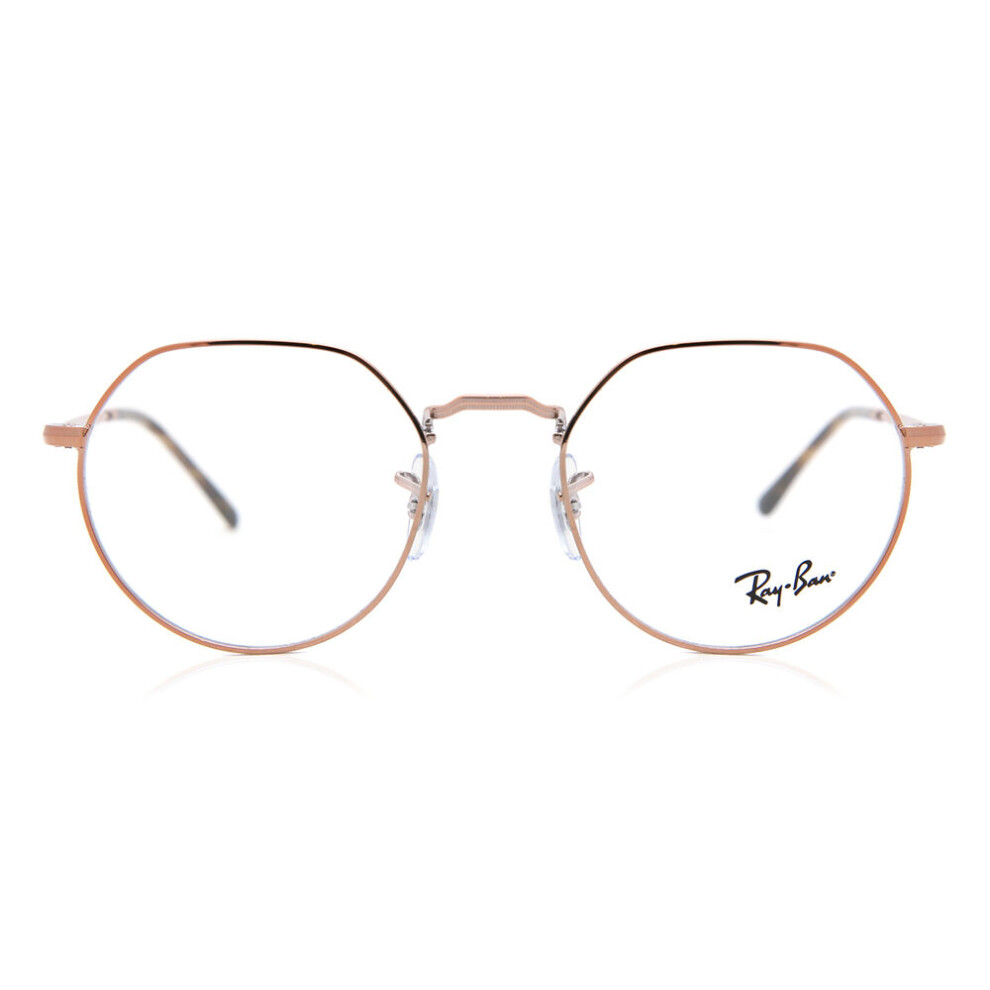 Ray - Ban Unisex Bronze Rx6465 Jack 2943 Optical Frames Metal Transparent Geometric Normal - Image 3