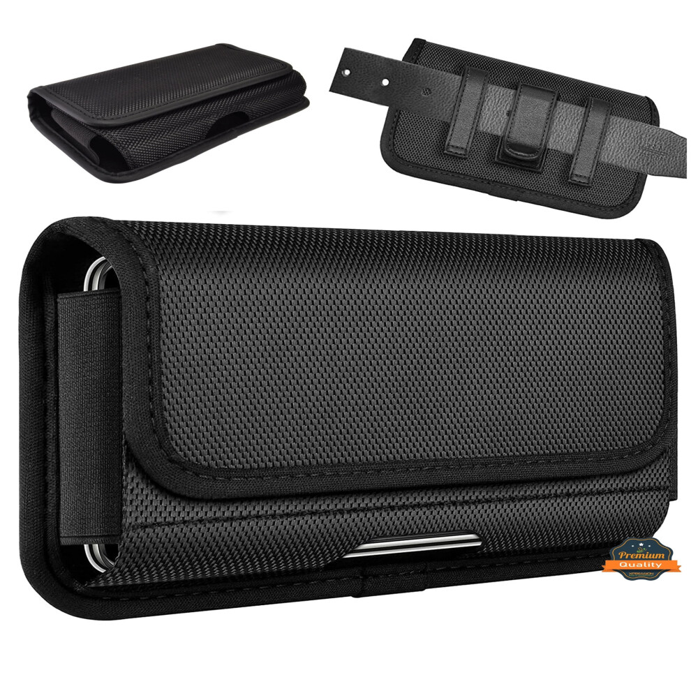 Universal Canvas Phone Holster For Men – Belt Clip & Loops 9450273266725