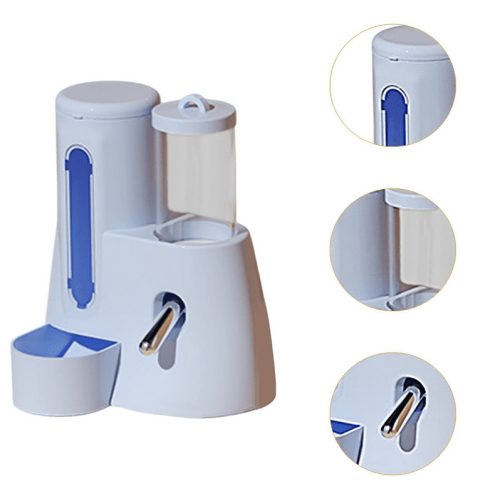 Comedouro e bebedouro 2 em 1 para pequenos animais – 300 ml +