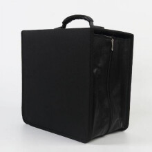 CD-hoes van PU-leer met opbergvak, 12x12x3,6 inch