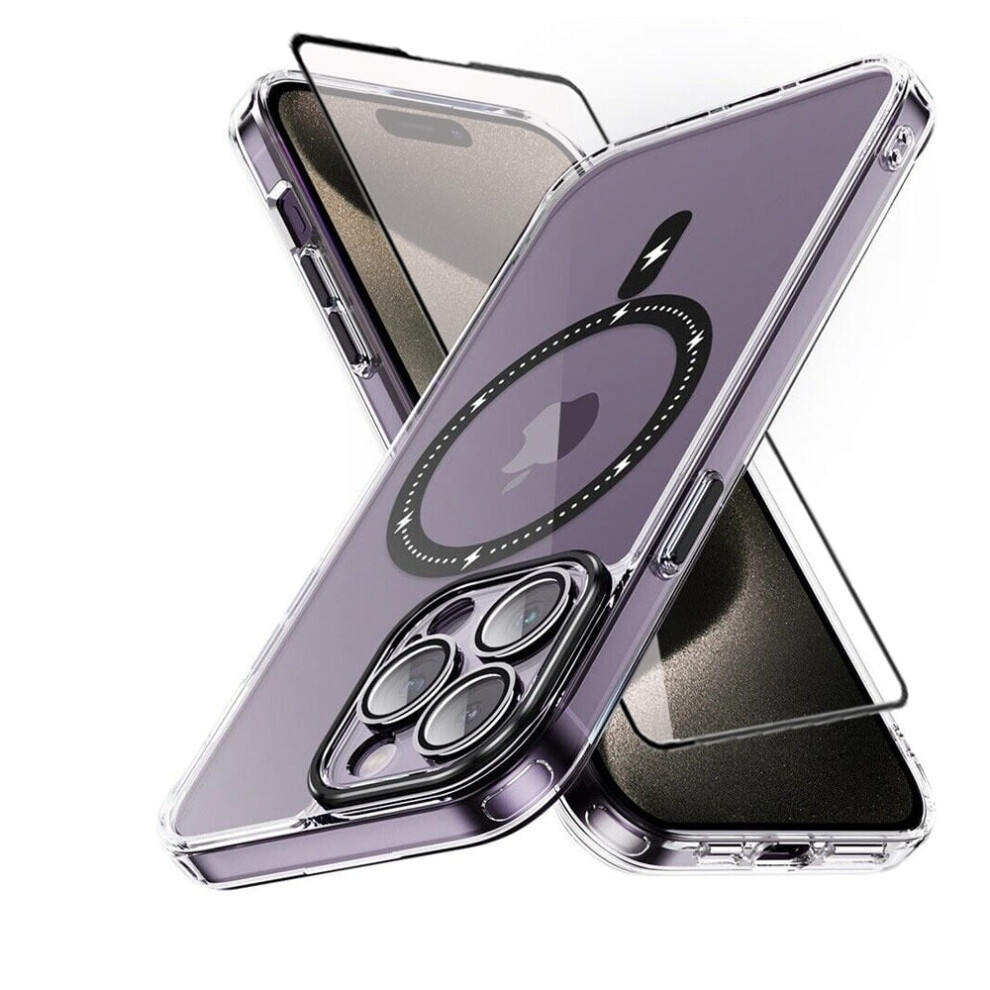 Xhy Transparent Iphone 15 Pro Max Case With 2 Screen 9450273266985
