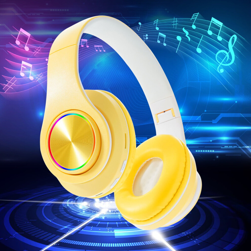 Macaron Bluetooth Earbuds With Hd Sound Yellow 9450273270463