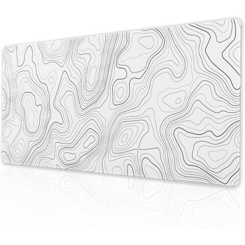 Topografisk kort XXL gaming musemåtte 90x40cm