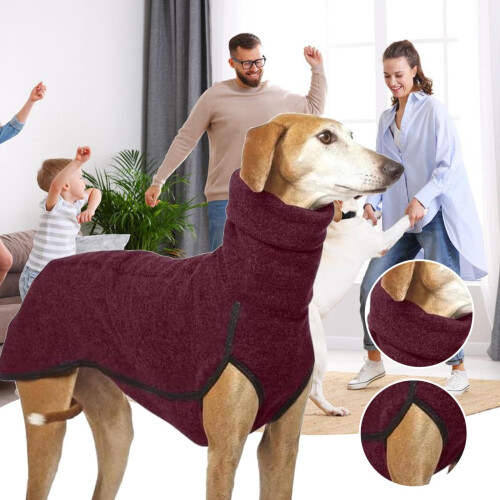 Hundvinterjacka med fleecefoder, vattenavvisande