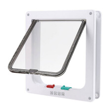 Porta para animais de estimação Lifeuping com trava de 4 posições, 19,7 x 19 cm