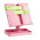 Desktop-ABS-Leseständer mit Seitenclip, ausziehbarer,-Rosa 1