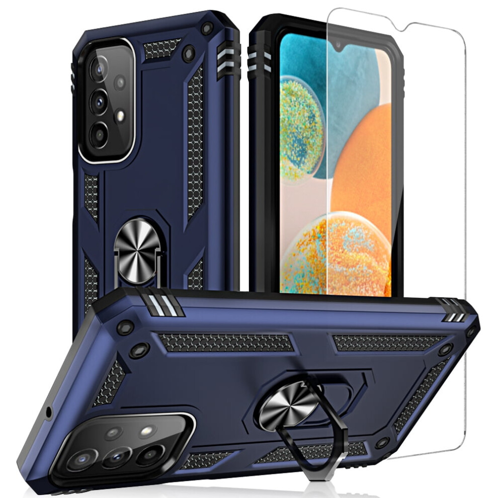 Xhy Samsung A23 5G Case With Screen Protector & Metal Ring 9450273255217