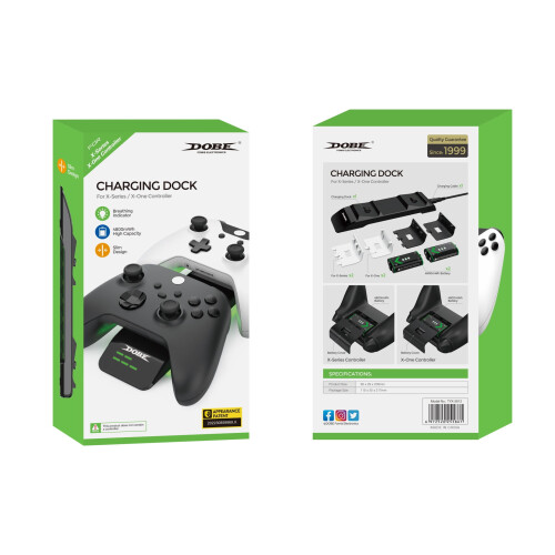 Xbox Dual-Controller-Ladestation mit 2 Akkus