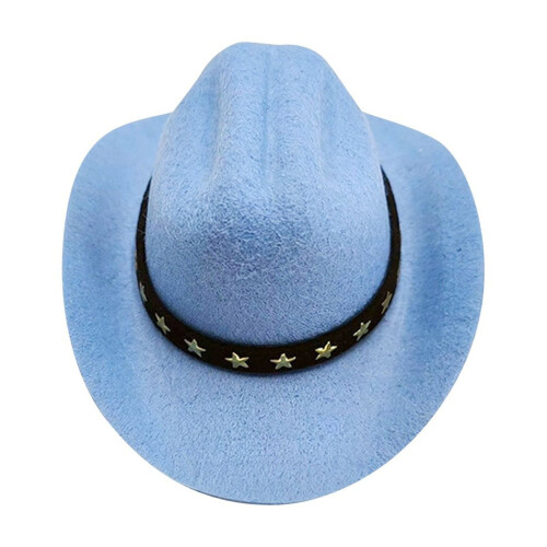 Καπέλο Cowboy για Σκύλους και Γάτες – Royal Blue, Medium
