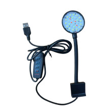 Luminária LED para aquário, espectro completo, com clipe de fixação, ajustável.