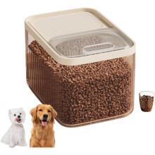 Contenedor blanco para almacenar comida para mascotas de 6,8 kg (15 lb)