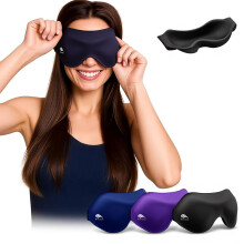 3D-Verdunkelungsschlafmaske mit verstellbarem Riemen