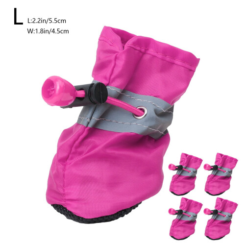 Chaussures imperméables pour petits chiens avec sangles réfléchissantes