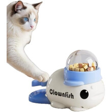 Jouet distributeur de croquettes en forme de baleine pour chiens et chats