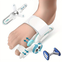 Hallux valgus-korrigerende tårett med justerbar knott