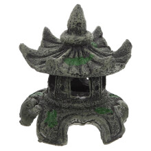 Acuario de resina, pabellón, cueva, escondite, 9,5 x 7,5 x 7,5 cm